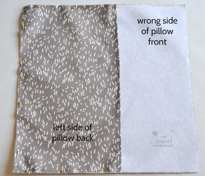Constructing pillow cover