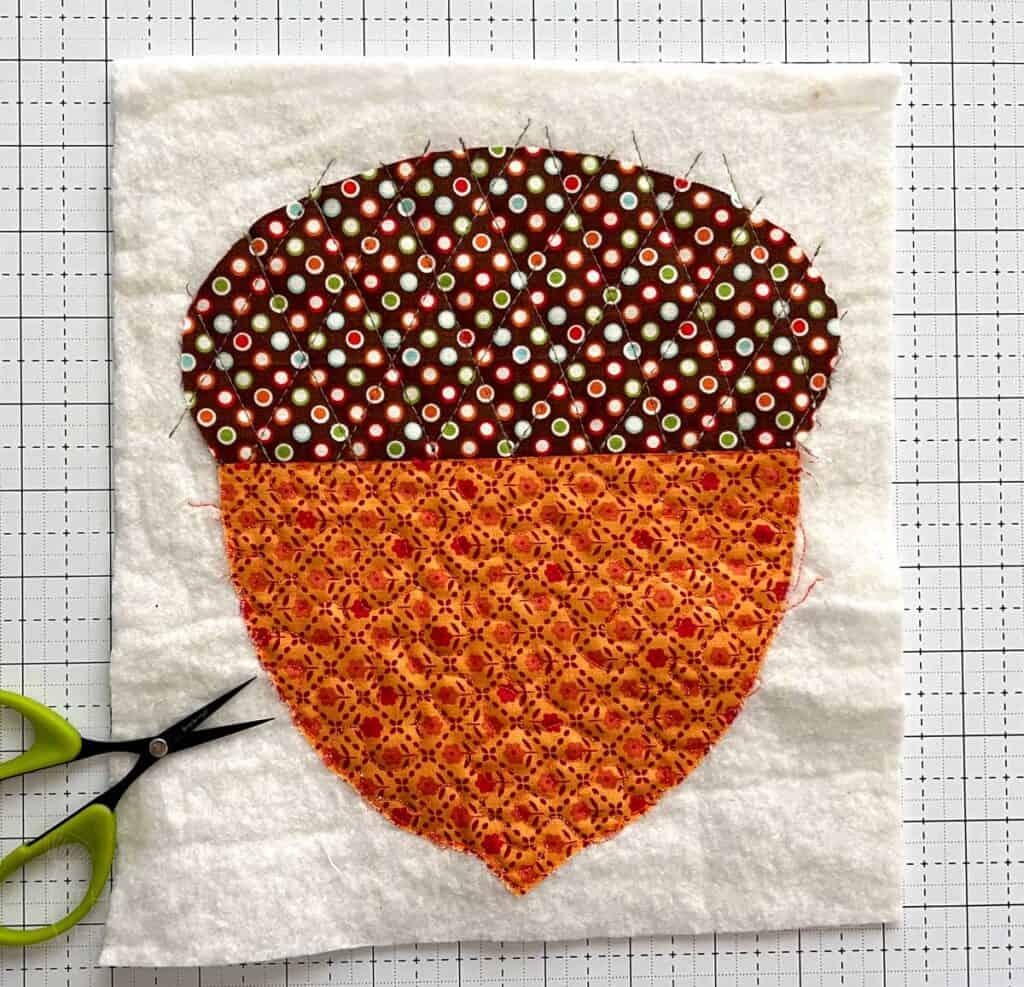Quilted Acorn Coaster