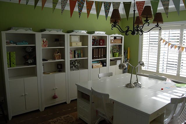 You don’t need a huge home in order to have a sewing or craft room. Check out all of these creative ways that others are carving out a little space for their sewing and crafting. I think #20 is very clever.