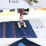 Do you love to use decorative stitches in your sewing and applique projects? If so, then you need a Satin Stitch or Open Toe Foot. The groove on the back makes it perfect for sliding over dense stitches. Sewing is easy when you know which presser foot to use.