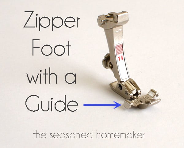 Zipper Foot with guide
