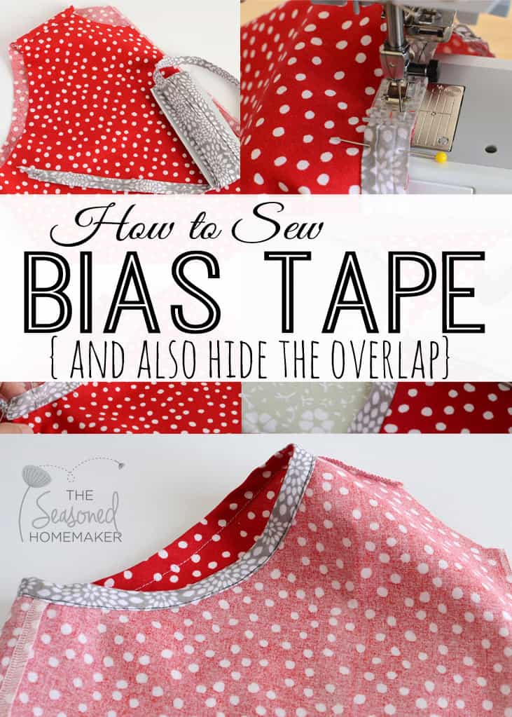Attaching Bias Tape Pin