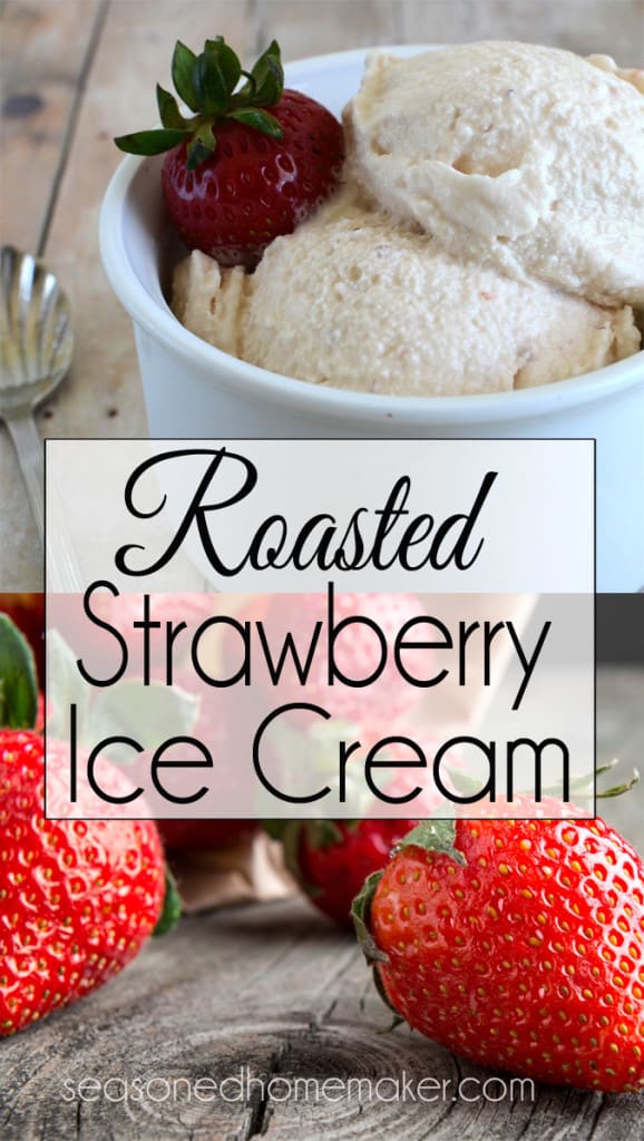 If you love strawberry ice cream in the summer then you should try Roasted Strawberry Ice Cream. Roasting the strawberries brings out a richer strawberry flavor. This is the best Strawberry Ice Cream you will ever eat.