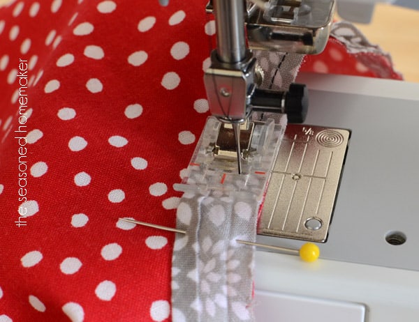 sewing to top