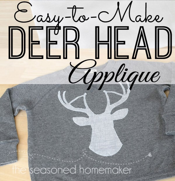 Deer Head Applique