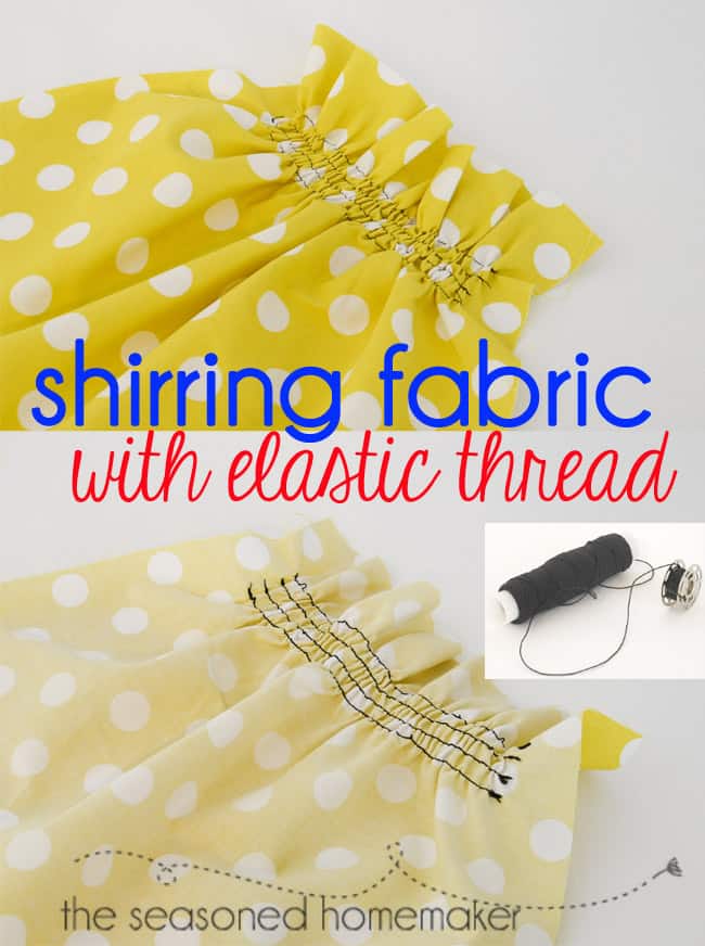 Shirring With Elastic Thread Pin