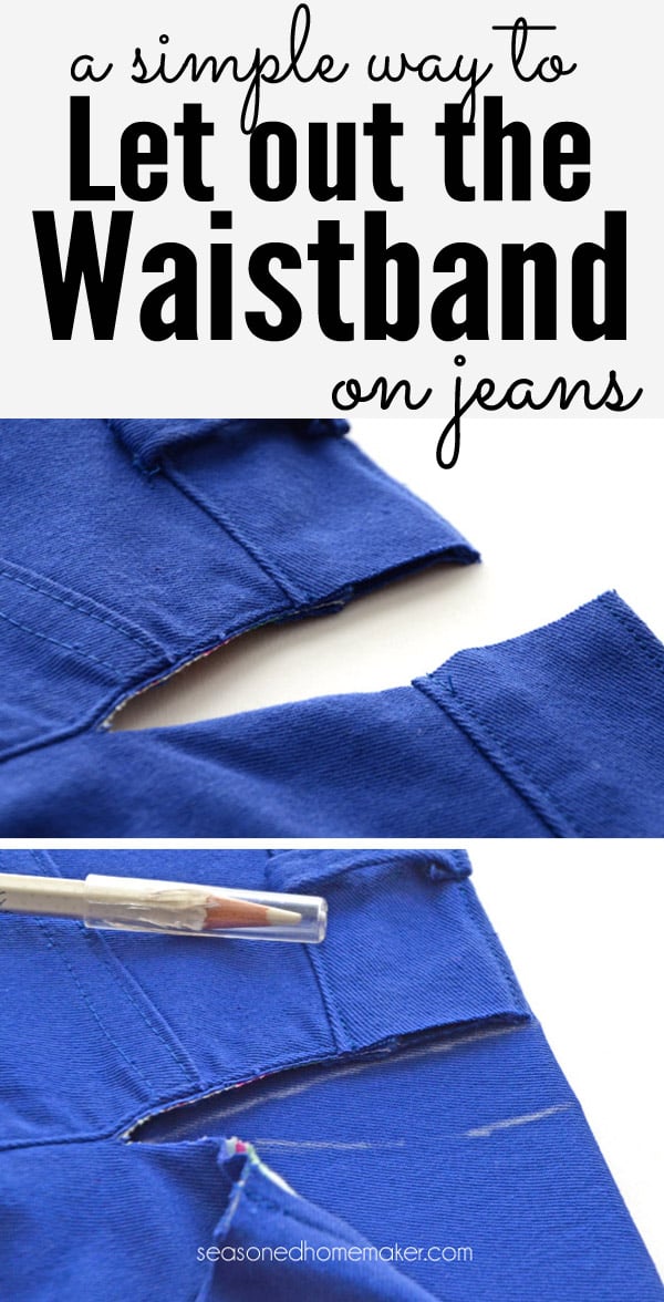 How to Let Out the Waistband on Jeans pin
