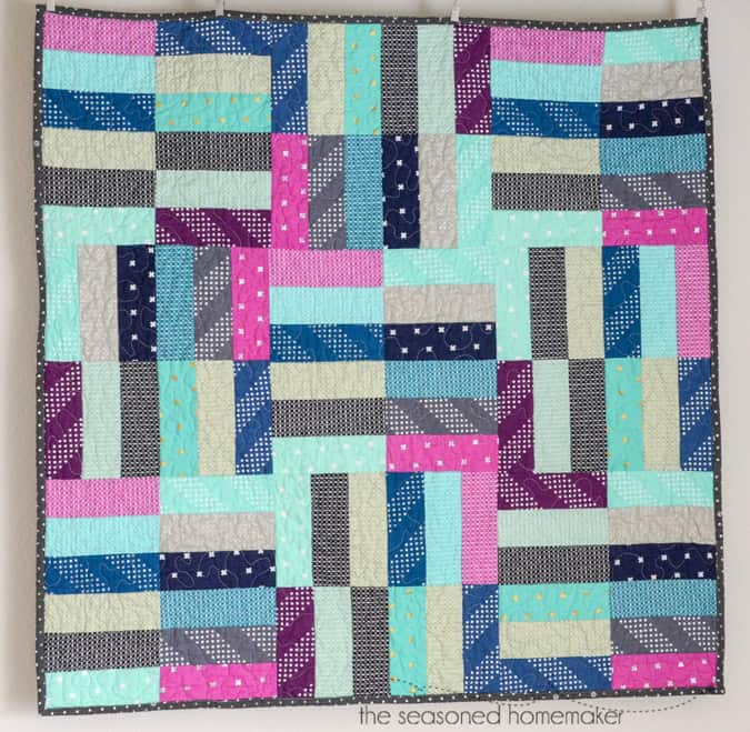 Some quilts are so easy to make. I made this quilt by using a Jelly Roll and following an easy video tutorial. Anyone can make this quilt.