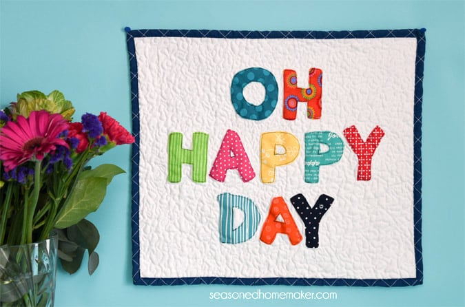 How to Make a Lettered Appliqué Mini-Quilt