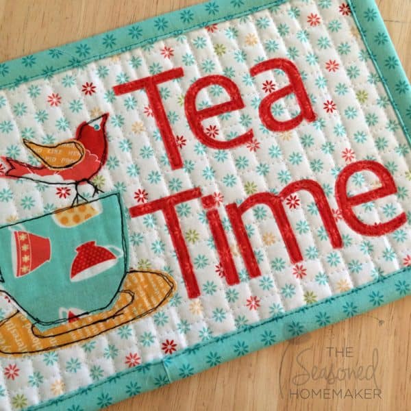 Tea Time Appliqué Set