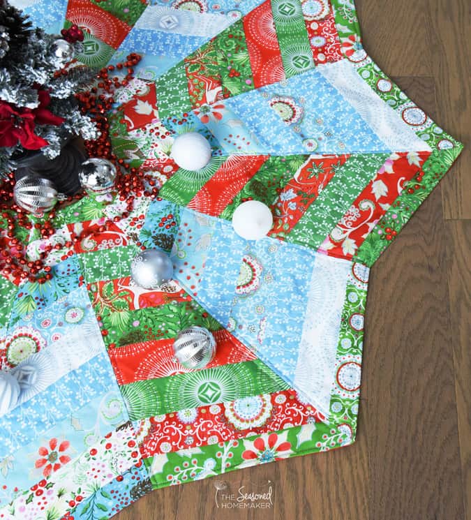 How To Make A Christmas Tree Skirt You Ll Love The Seasoned Homemaker,How To Install Recessed Lighting In Existing Light Fixture