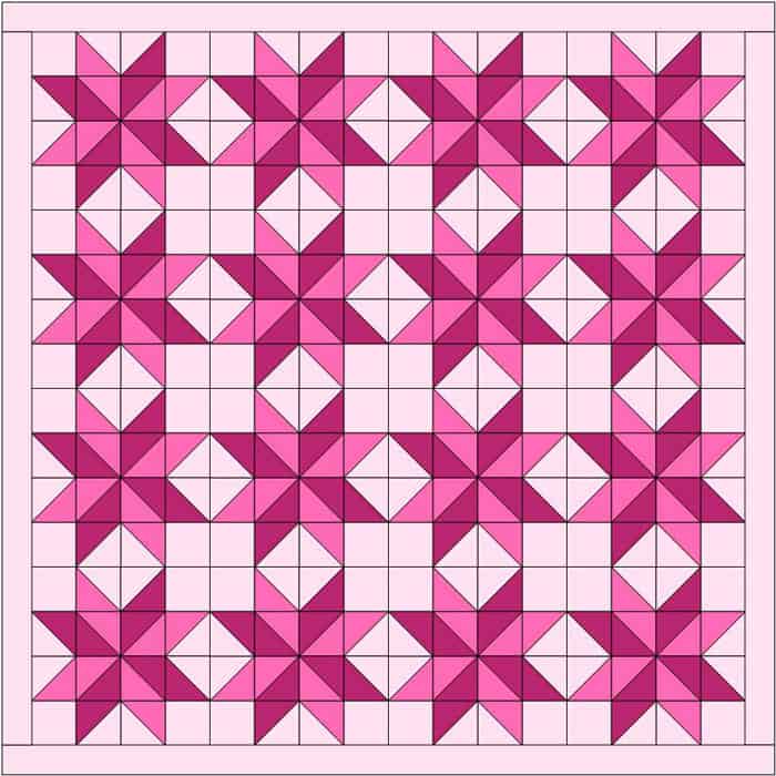 Learn How To Make A Perfect Variable Star Quilt Block using Half Square Triangles. 