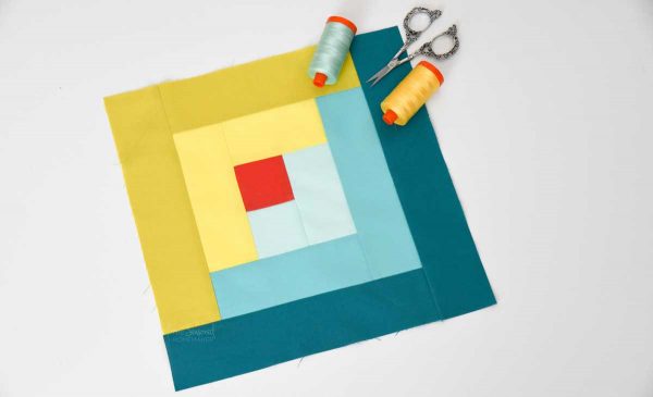 Learn How to Make a Perfect Log Cabin Quilt Block. Your quilt blocks will turn out perfectly every time.