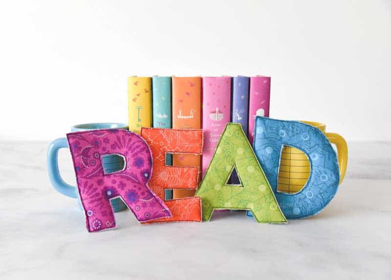 Read in fabric letters