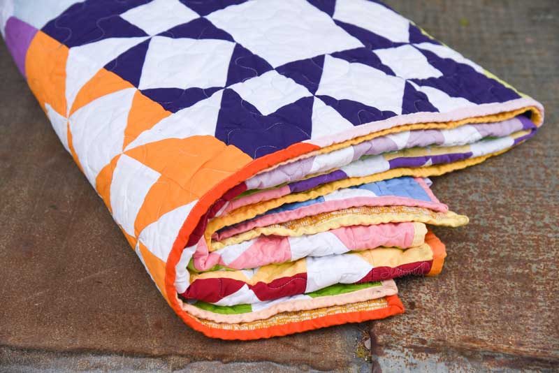 A Modern Quilt That Uses Solids