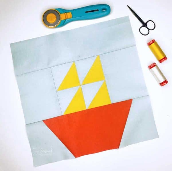Learn How to Make an Easy Sailboat Quilt Block