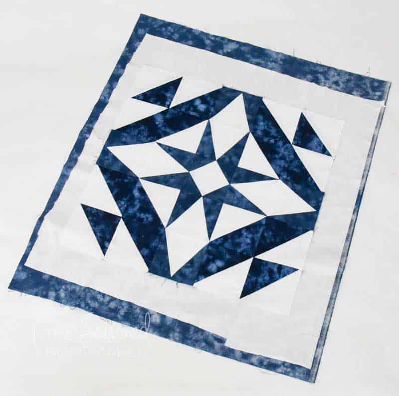 The Midnight Star Table Topper Quilt Sandwich