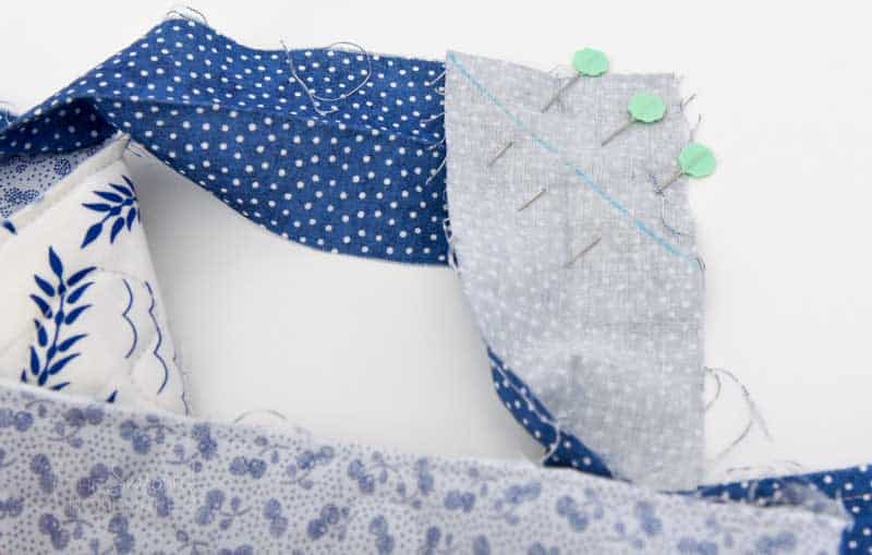 The Beginners Guide To Machine Binding A Quilt is a complete step-by-step tutorial that teaches quilting beginners an easy way to bind a quilt.