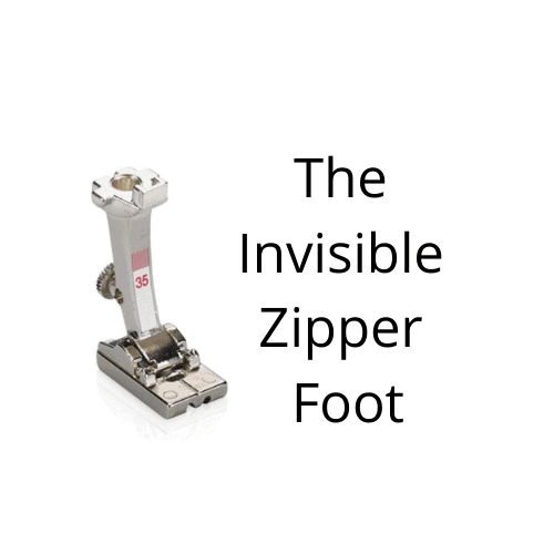 Sewing Machine Feet: Invisible Zipper Foot