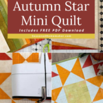 Autumn Star Mini Quilt Tutorial