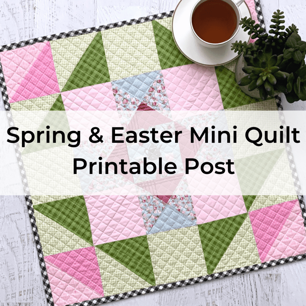 Simple Easter Mini Quilt Cover