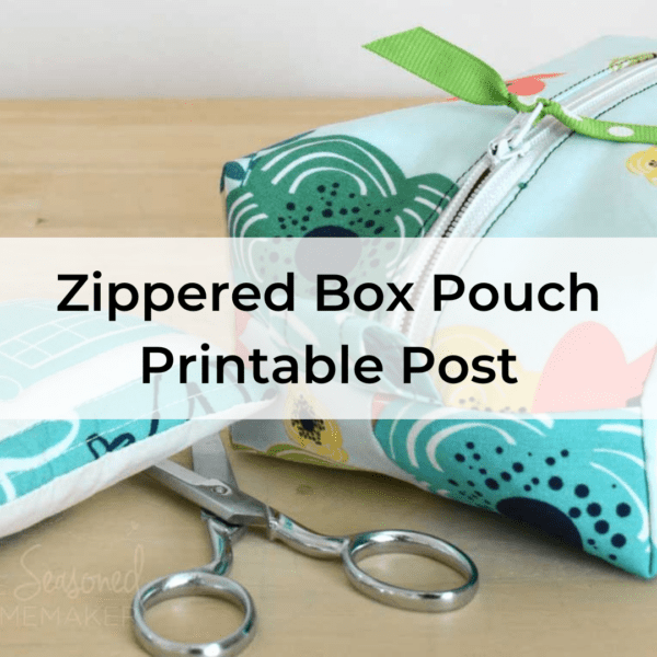DIY Zippered Box Pouch Tutorial