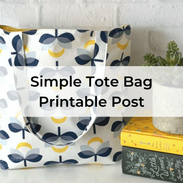 Simple Tote Bag Printable Post