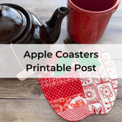 Apple Coasters Printable Post