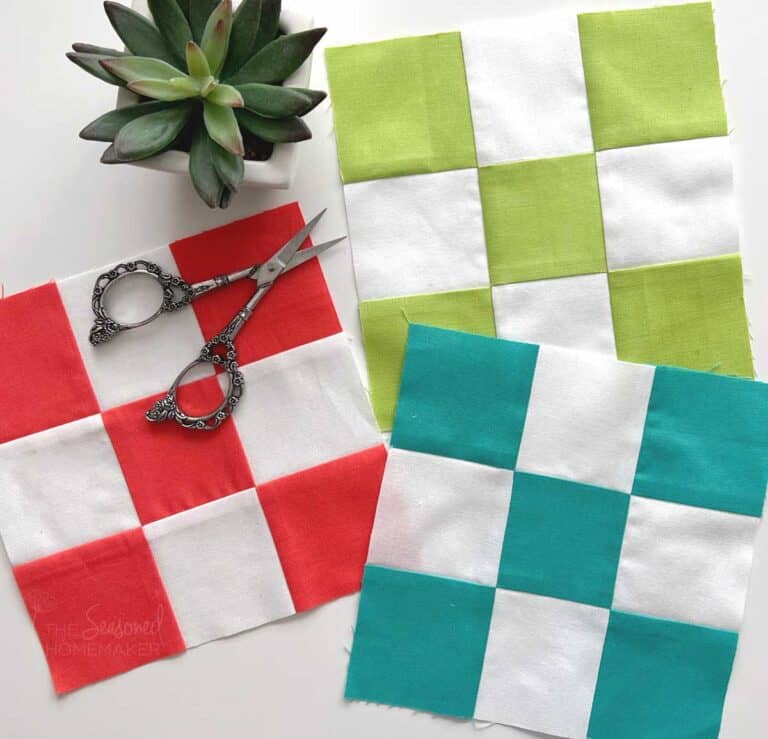How to Strip Piece a Nine-Patch Quilt Block