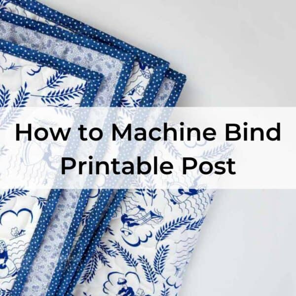 How to Machine Bind Printable Post Cover