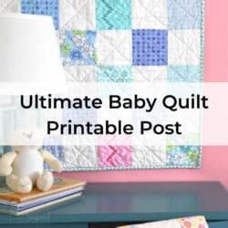 Beginner's Baby Quilt Printable Post Cover