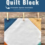 Easy Snowball Quilt Block Tutorial Pin