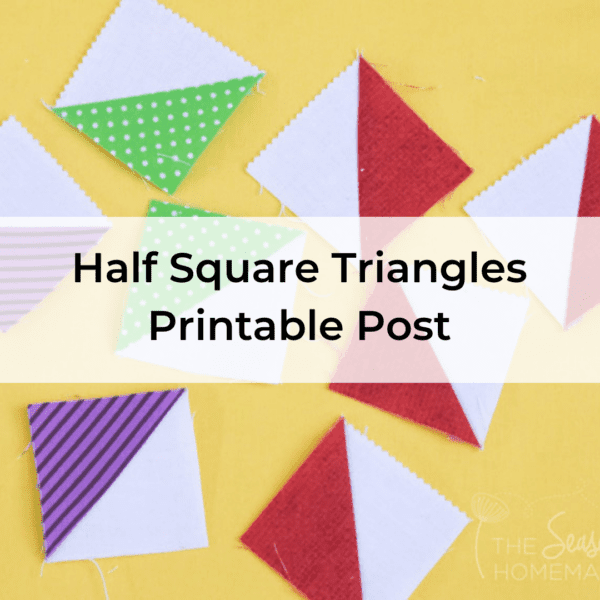 Half Square Triangles Printable Post Cover