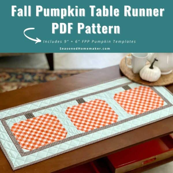 Fall Pumpkin Table Runner Cover