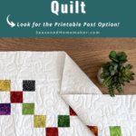 How to Square Up a Quilt Pin