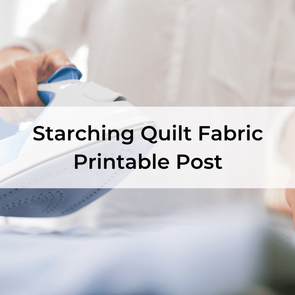 Starching Fabric Printable Post Cover
