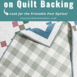 Pin Seamless Print Matching voor quiltruggen: een stapsgewijze handleiding voor perfecte uitlijning