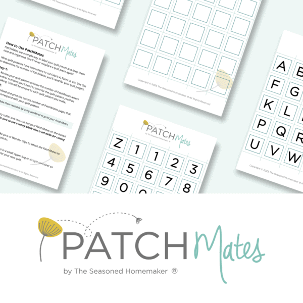 PatchMates Piecing Labels mockup