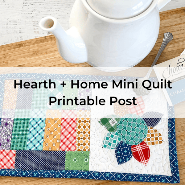 Hearth + Home Mug Rug Printable Post