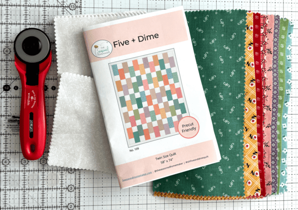 Five & Dime Quilt Pattern fabric pull